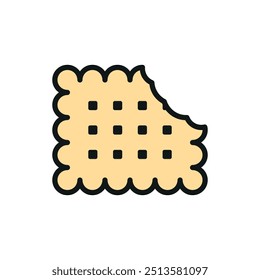Biscuit food bakery icon vector basic design simple and modern concept template