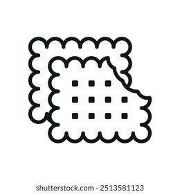 Biscuit food bakery icon vector basic design simple and modern concept template