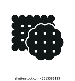 Biscuit food bakery icon vector basic design simple and modern concept template