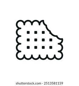 Biscuit food bakery icon vector basic design simple and modern concept template