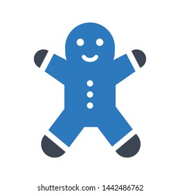 biscuit glyph color vector icon
