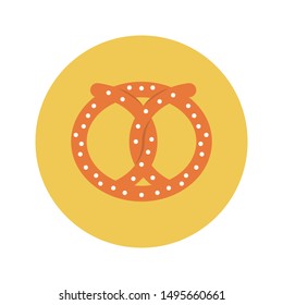 biscuit glyph flat vector icon