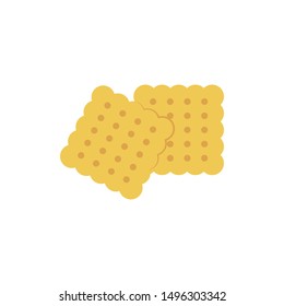 biscuit glyph flat vector icon
