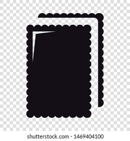 Biscuit ice cream icon. Simple illustration of biscuit ice cream vector icon for web