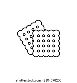 icono de biscuit, vector de icono de cookie