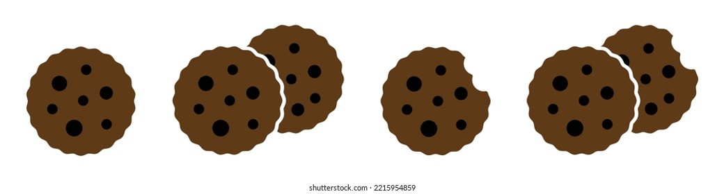 Biscuit icon. Cookies icon, vector illustration