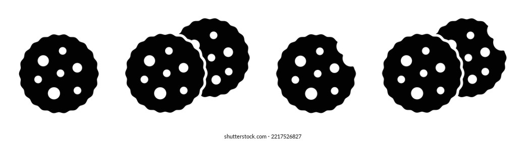 Biscuit icon. Cookies icon, vector illustration
