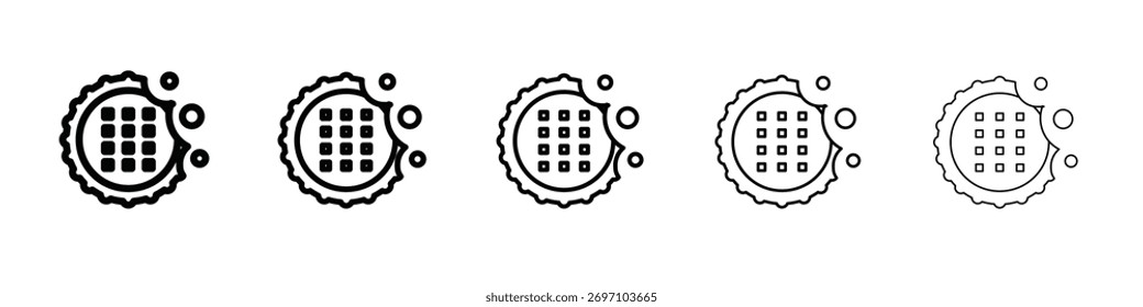 Design de ícone de biscoito, logo, app, UI. Ilustração vetorial, EPS