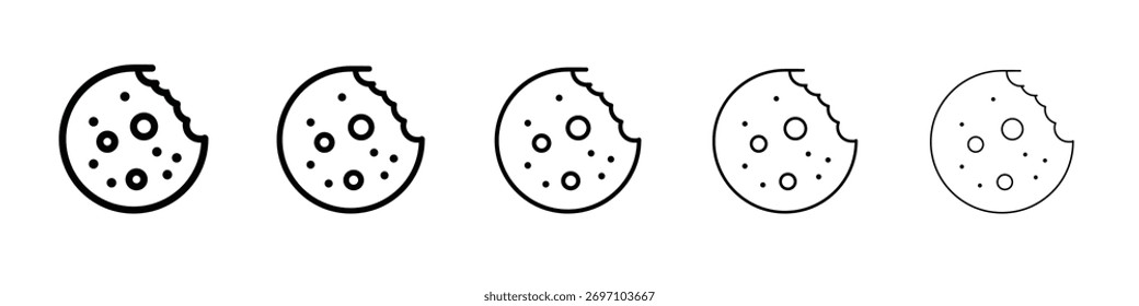 Design de ícone de biscoito, logo, app, UI. Ilustração vetorial, EPS