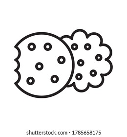 Biscuit Icon Design Vector Template