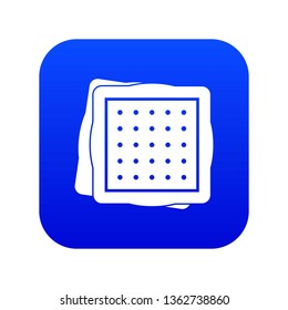 Biscuit icon digital blue for any design isolated on white vector illustration