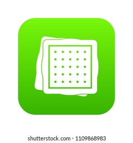 Biscuit icon digital green for any design isolated on white vector illustration