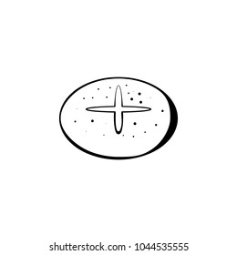 biscuit icon. Element of bakery icon. Premium quality graphic design. Signs and symbols collection icon for websites, web design, mobile app on white background