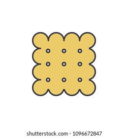 biscuit icon. Element of web icon with one color for mobile concept and web apps. Thin line biscuit icon can be used for web and mobile. Premium icon on white background