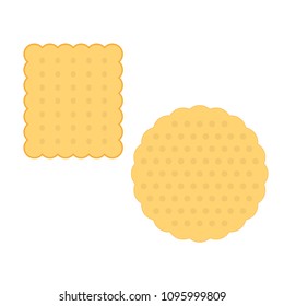 biscuit icon in flat style isolated vector illustration on white transparent background