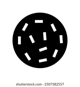 Biscuit icon illustrated on background