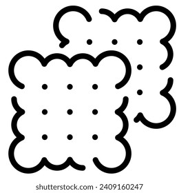 Ilustración de ícono de Biscuit para web, app, infografía, etc