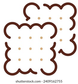 Biscuit icon illustration for web, app, infographic, etc