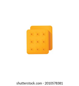 Icono de bizcocho aislado en fondo blanco 