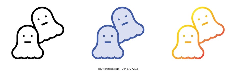 biscuit icon. Linear, Blue Fill and Gradient Style Design Isolated On White Background