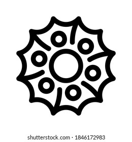 Biscuit icon or logo isolated sign symbol vector illustration - high quality black style vector icons
