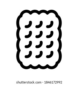 Biscuit icon or logo isolated sign symbol vector illustration - high quality black style vector icons
