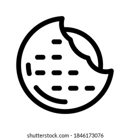 Biscuit icon or logo isolated sign symbol vector illustration - high quality black style vector icons
