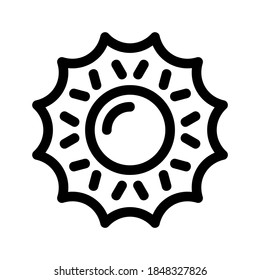 Biscuit icon or logo isolated sign symbol vector illustration - high quality black style vector icons
