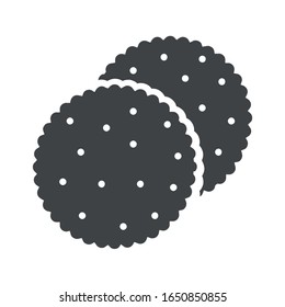Biscuit icon on white background