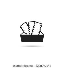 biscuit icon on white background