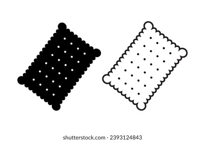 biscuit icon on white background