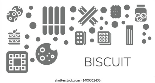 biscuit icon set. 11 filled biscuit icons.  Collection Of - Cookies, Cookie, Waffle, Biscuit, Churros