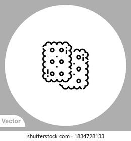 Biscuit icon sign vector,Symbol, logo illustration for web and mobile
