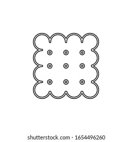 biscuit icon. Simple thin line, outline vector of web icons for ui and ux, website or mobile application
