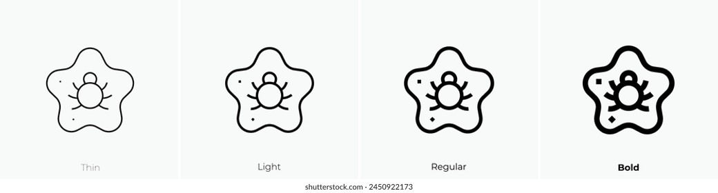 biscuit icon. Thin, Light Regular And Bold style design isolated on white background