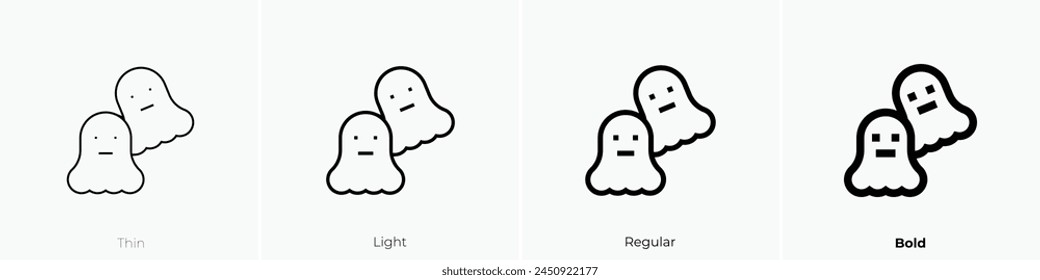 biscuit icon. Thin, Light Regular And Bold style design isolated on white background