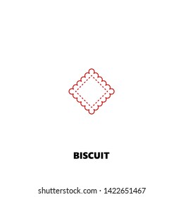 biscuit icon. biscuit vector design. sign design. red color