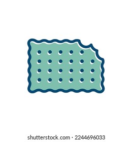 biscuit icon vector design template in white background