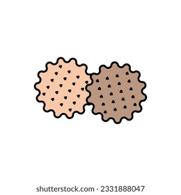 biscuit icon vector design templates 