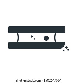 Biscuit icon vector. Flat icon illustration