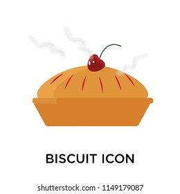 Biscuit icon vector isolated on white background for your web and mobile app design, Biscuit logo concept