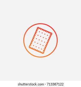 Biscuit icon.gradient illustration isolated vector sign symbol