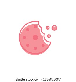 Biscuit illustration icon vector flat design