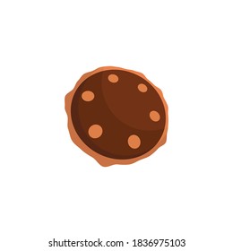 Biscuit illustration icon vector flat design