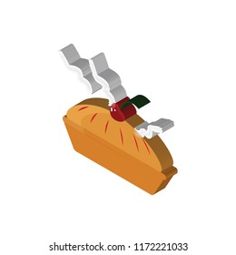 Biscuit isometric left top view 3D icon