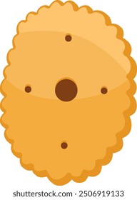 Biscuit Letter Alphabet Vector Element