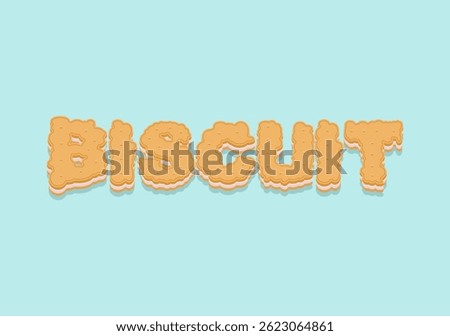 Biscuit lettering. Letters from cookies