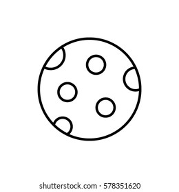Biscuit line icon
