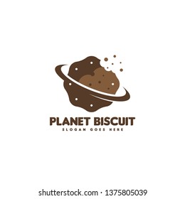 Biscuit logo template. Cookies logo template vector