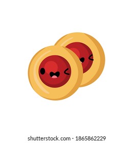 The biscuit looks so sweet.
